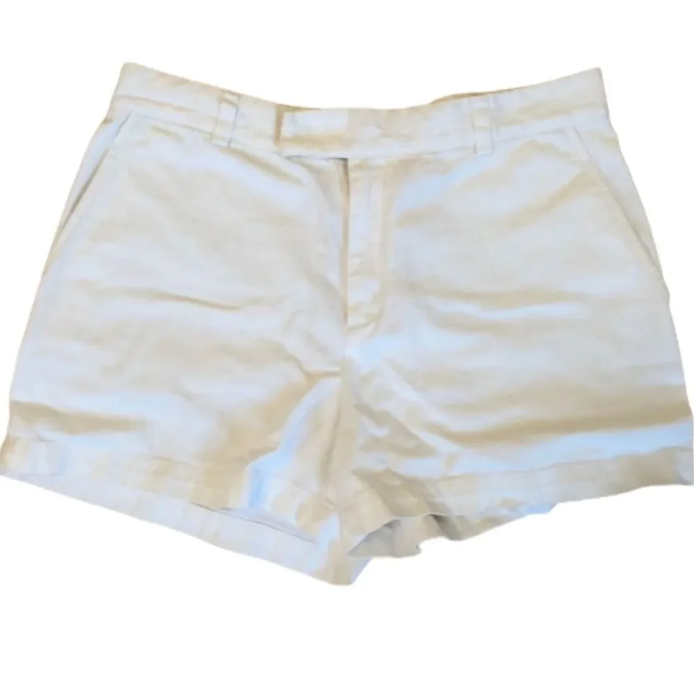 RALPH LAUREN BLUE LABEL SIZE 8 WHITE COTTON CHINO EVERY DAY SHORTS